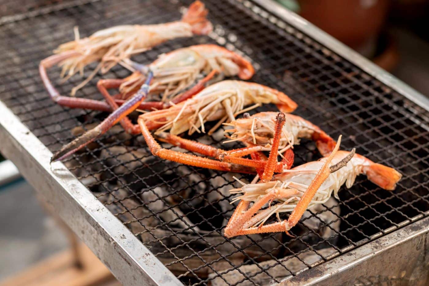 prawns on the barbeque